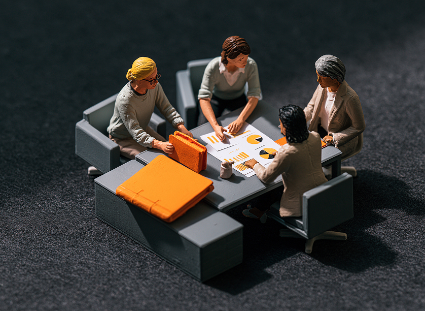 people at desk